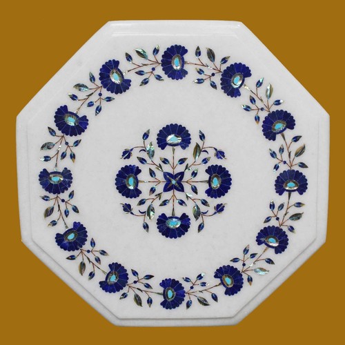 Marble coffee table semi - 12",