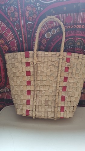 Vintage wicker woven shopping - vintage,