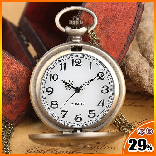 Vintage quartz bronze pocket - quartz,