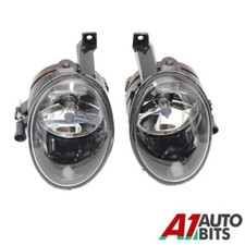 New For Vw Golf Mk6 Jetta Caddy Front Fog Light Lamp Lens Pair N/S O/S 2009 2012
