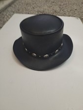 Leather Pork Pie Hat Steampunk