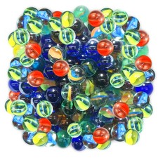 100-700 Coloured Glass Marbles | Traditional Vintage Classic Kids Toys Games