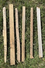 6 42-49cm long DRIFTWOOD CHARACTER PIECES Sea Wood Art Model plinth base village