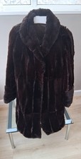 Martins Of London Beautiful Vintage Long Mink Coat Brown Fits Size 12/14