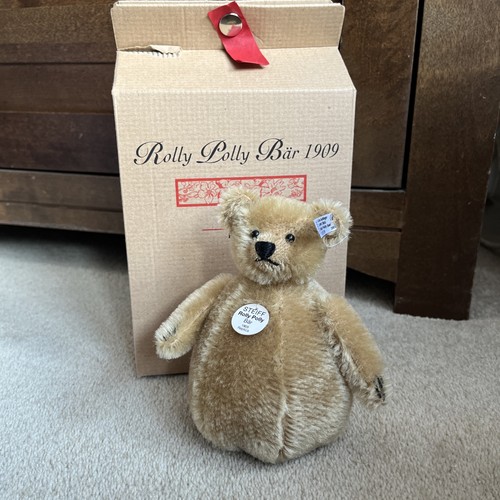 Steiff mohair roly poly bear - roly,