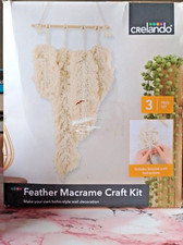 **HALF PRICE** BOHO feather macrame craft kit made from 50% cotton, 50% poly