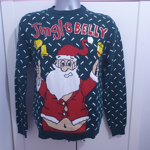 Christmas mens santa jumper - mens,