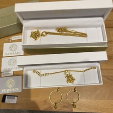 versace necklace bracelet set