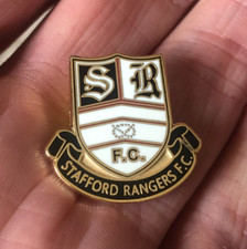 NON LEAGUE STAFFORD RANGERS F.C. CREST  ENAMEL PIN BADGE