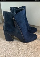 Moda In Pelle Navy Ankle Boots