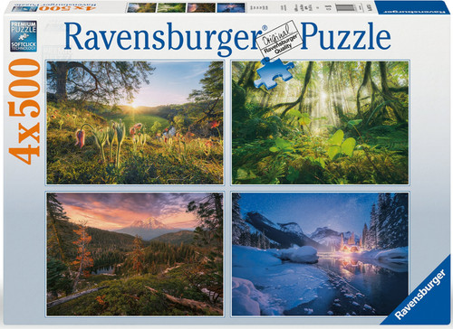 New ravensburger 4x500 pieces - 4x500,