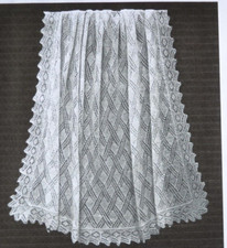 (38) Vintage Knitting Pattern - Baby 4-ply Love-In-The Mist Shawl 130cm x 130cm