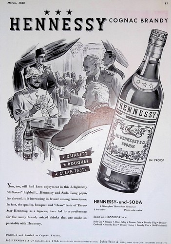 Vtg print hennessy cognac - vtg, ad