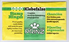 Prinz Stamp Hinges Pack of 1000 Folded Brand New. FREE POSTAGE
