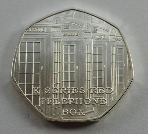 Red telephone box silver - red,