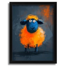 Colourful Sheep Art Print