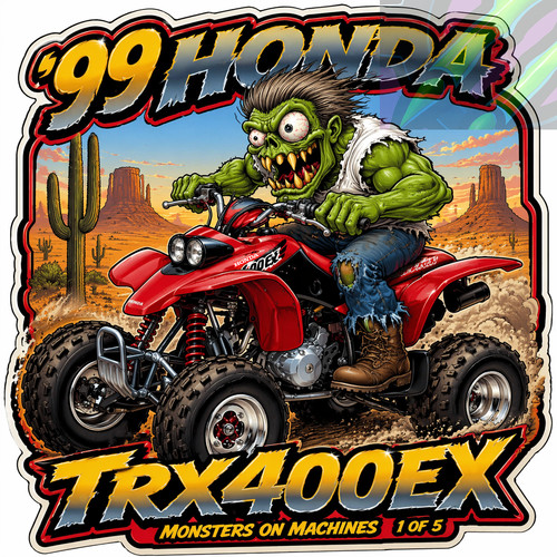 1999 honda trx400ex atv 9x9cm - atv,