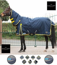 200g TURNOUT RUG Medium Weight Gallop Trojan Duraproof Full Neck Combo Horse Rug