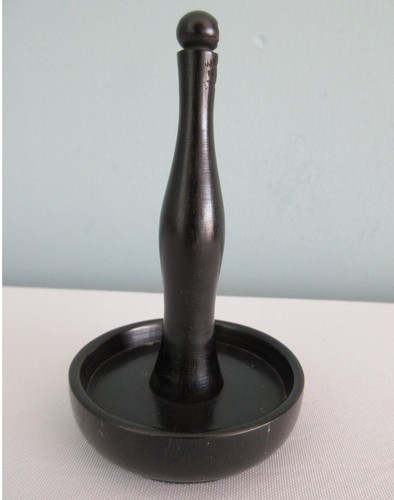 Antique victorian ebony ring - ebony,