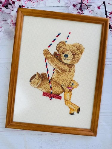 Handmade finished framed cross