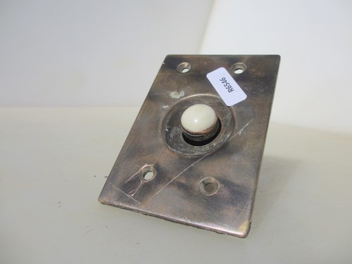 Antique brass doorbell - doorbell, door