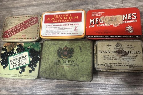 Vintage tins bundle cigarettes - vintage,