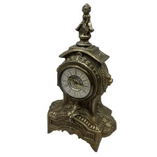 Ornate Brass Mantel Clock