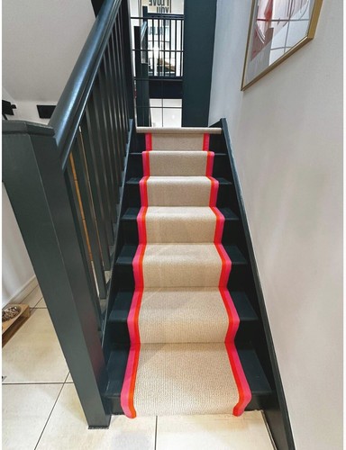 Taped edge carpet - carpet, stair