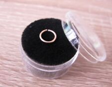 Solid 9ct Gold - TIGHT FIT Nose Ring - Choose: 6mm or 8mm