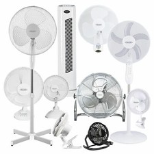 16" PEDESTAL OSCILLATING STAND FAN DESK FANS ELECTRIC TOWER STANDING OFFICE HOME