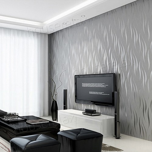 Silver grey embossed - silver,