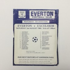 1980/81  Everton v Excelsior