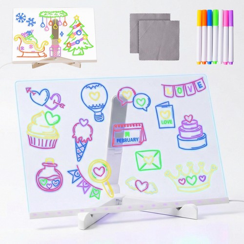 Acrylic dry erase led note - acrylic,