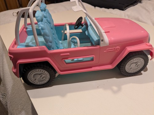 2012 barbie 4x4 jeep - barbie, pink
