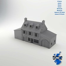 Rural Garage WW2 Building Tabletop Gaming Railway 3DPrint