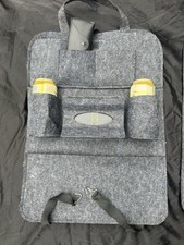 Back Seat Car Van Childrens Tidy Organiser In Grey Felt