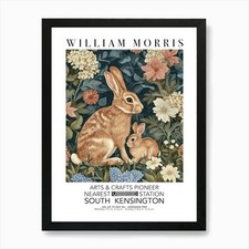 William Morris Print Rabbit