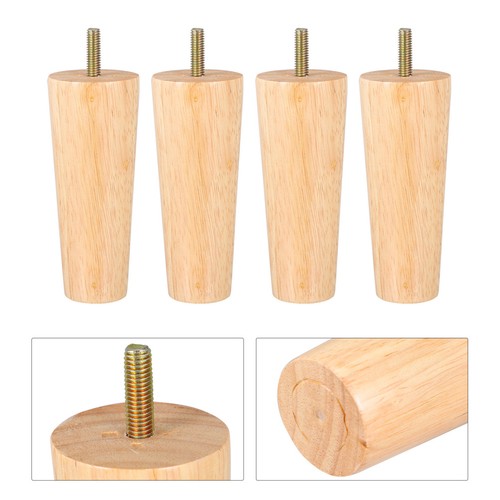 4pcs tapered wooden table - wooden,