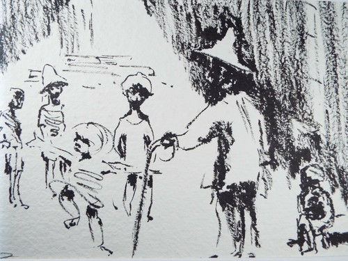 Watercolour east - watercolour, (gouache),