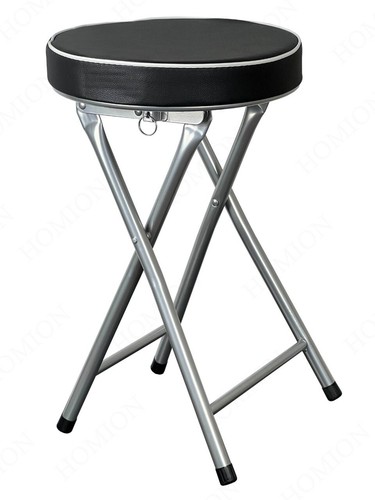 Foldable round stool - round,