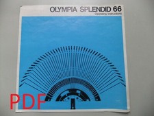 Instructions typewriter OLYMPIA Splendid 66 -  Email/CD