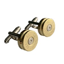 Men's Gold .338 Sniper Bullet Cufflinks - Birthday, Wedding, Fathers Day Gift