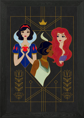 Princess deco trio framed wall - princess,