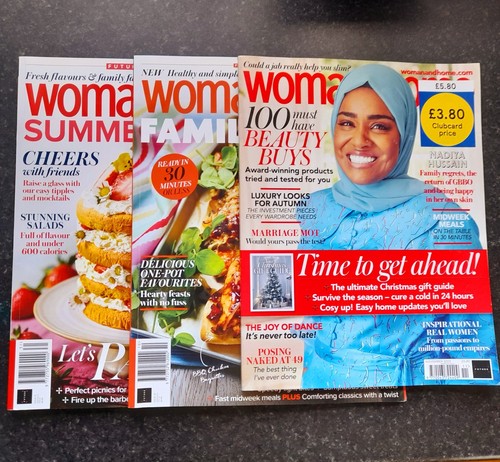 Woman home magazines x 3 - woman,