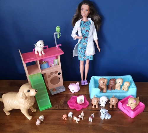 Barbie doll pets playhouse - doll,