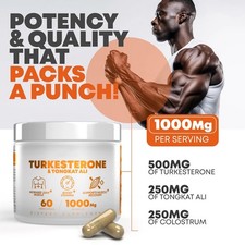 1-3Pack Turkesterone 1000mg 60