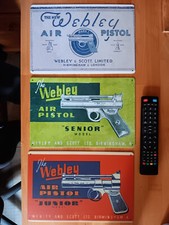 Webley Junior & Senior box lid  "tin" signs