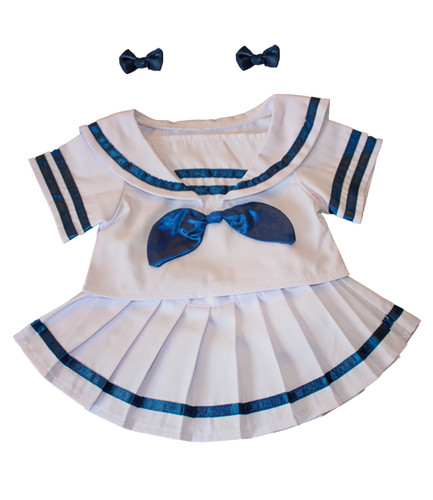 Sailor girl with bows teddy - bows,