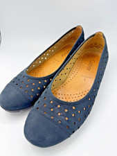 Womans Gabor Hovercraft Navy Suede Slip on Shoes  Size Uk 5