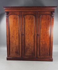 Victorian mahogany triple